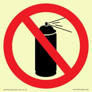 P906 Prohibition: No aerosol